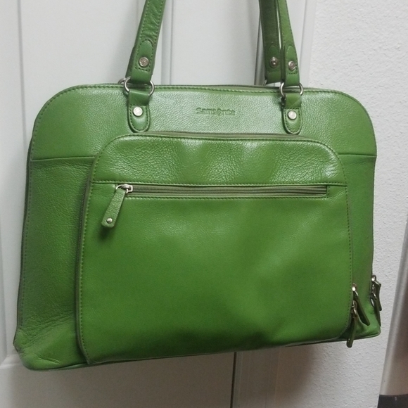 samsonite lime green luggage